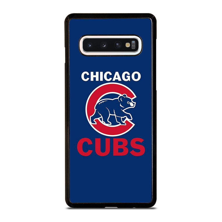 CHICAGO CUBS BLUE RED LOGO BASEBALL Samsung Galaxy S10 Case