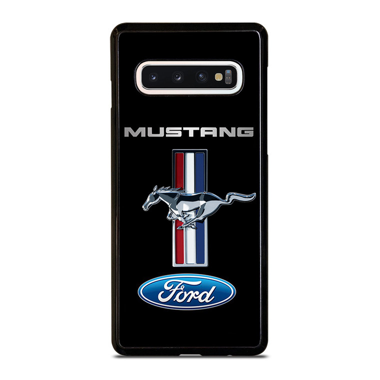 FORD MUSTANG STRIPS EMBLEM Samsung Galaxy S10 Case