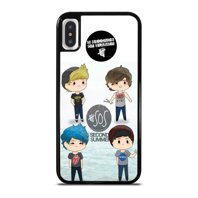 5 SECONDS OF SUMMER 5SOS CARTOON iPhone X / XS Case
