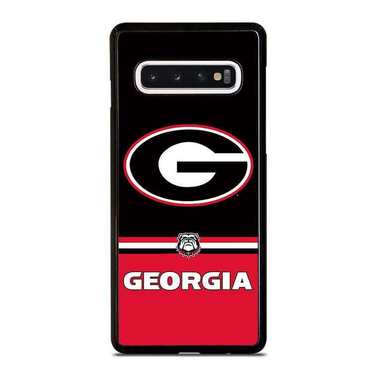 GEORGIA BULDOGS STRIPS Samsung Galaxy S10 Case