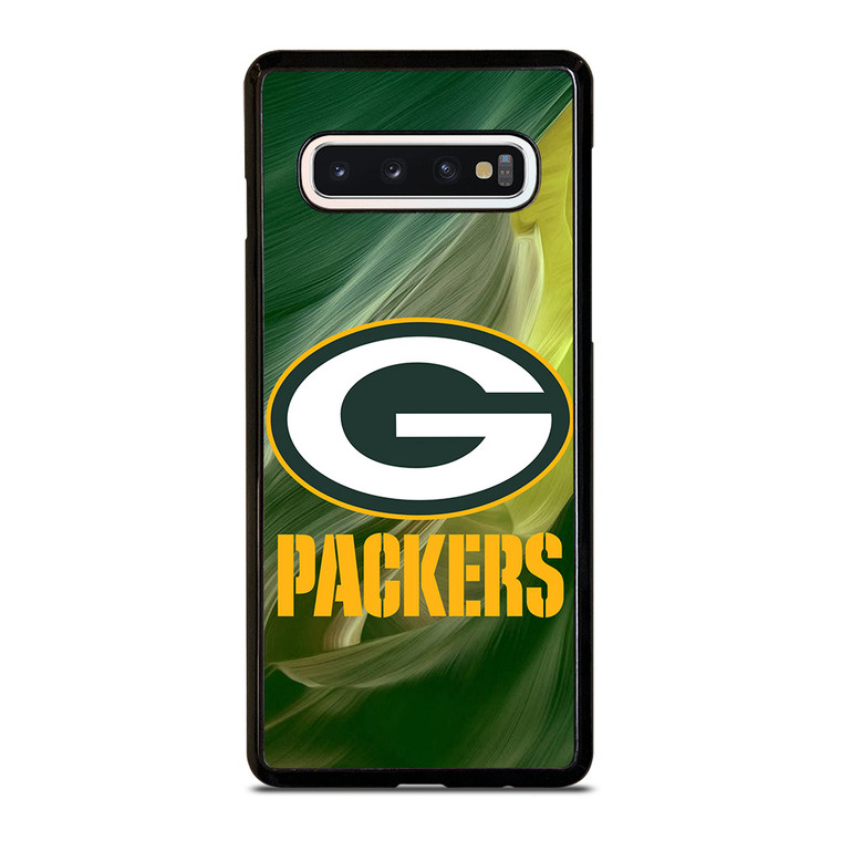 GREEN BAY PACKERS ART FOOTBALL Samsung Galaxy S10 Case
