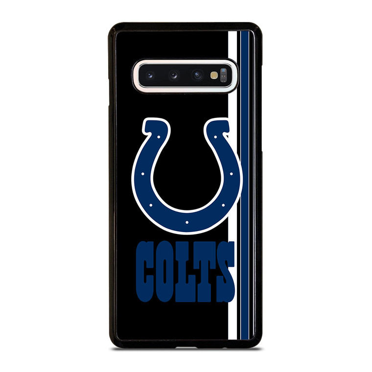 INDIANAPOLIS COLTS STRIPS LOGO NFL FOOTBALL Samsung Galaxy S10 Case
