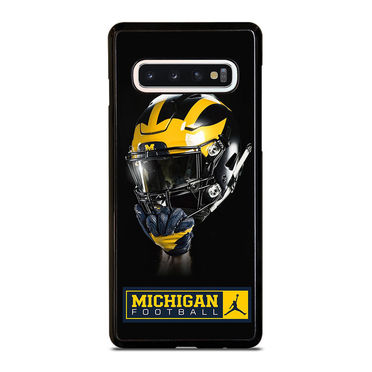 MICHIGAN WOLVERINES FOOTBALL HELMET Samsung Galaxy S10 Case
