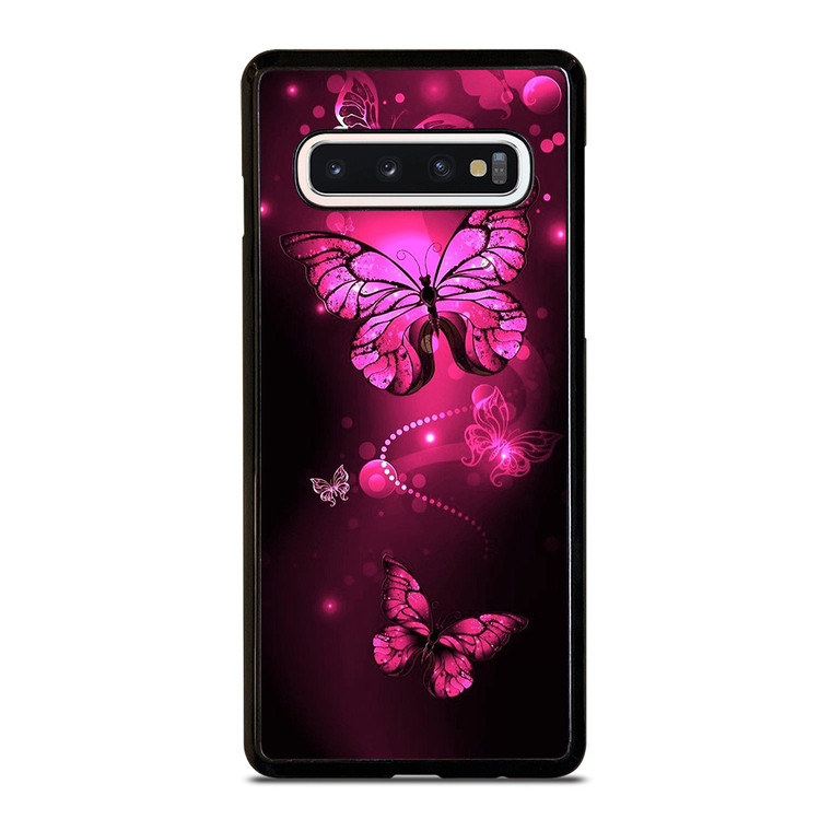 PURPLE BITTERFLY PINK Samsung Galaxy S10 Case