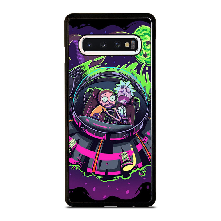 RICK AND MORTY UFO ART Samsung Galaxy S10 Case
