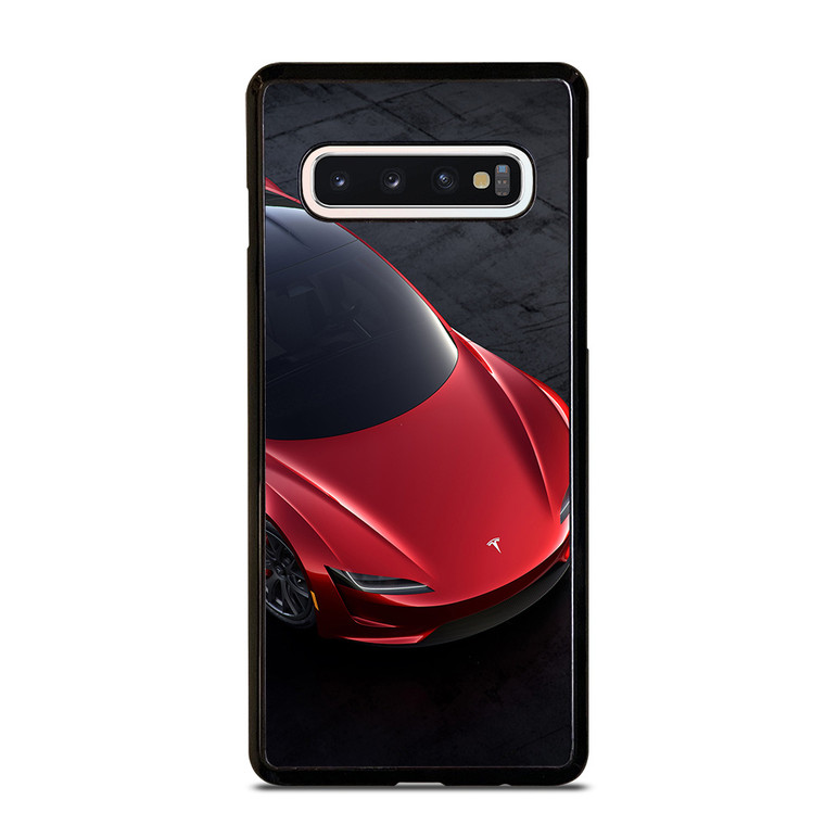 TESLA RED ELECTRIC CAR Samsung Galaxy S10 Case