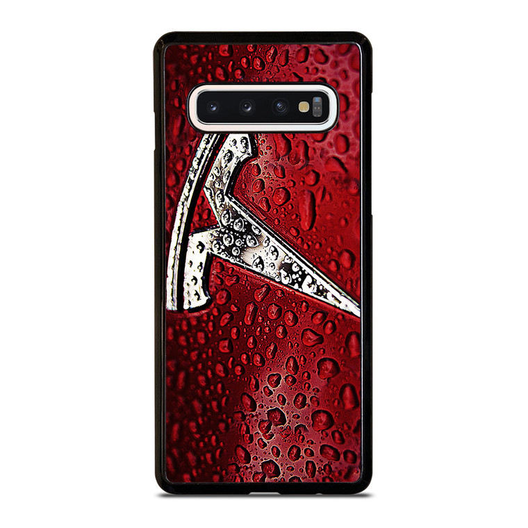 TESLA RED WATER EMBLEM Samsung Galaxy S10 Case