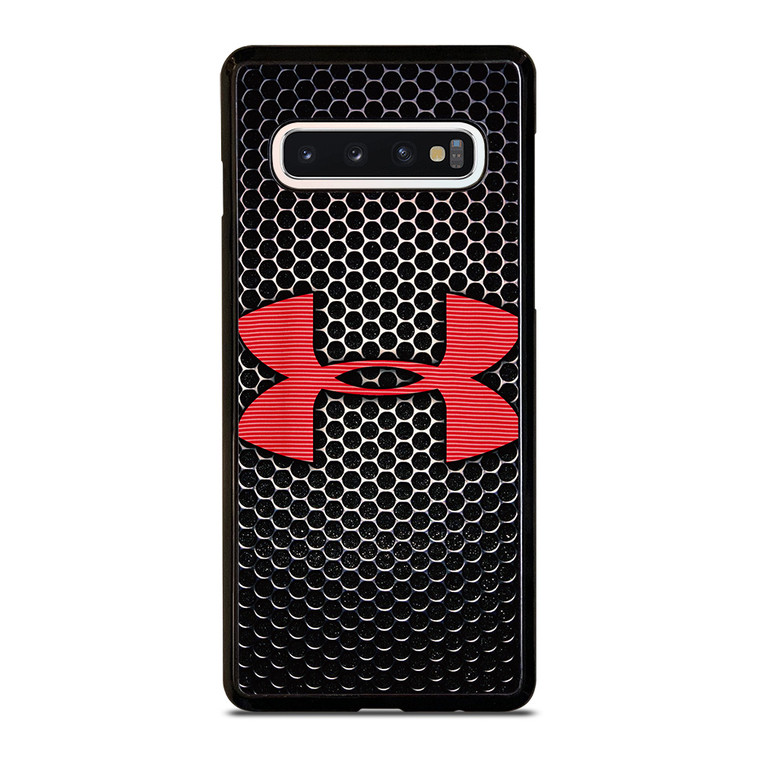 UNDER ARMOUR BLACK SYMBOL RED Samsung Galaxy S10 Case