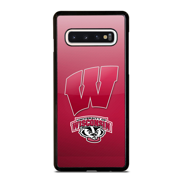 WISCONSIN BADGER LOGO UNIVERSITY FOOTBALL TEAM Samsung Galaxy S10 Case