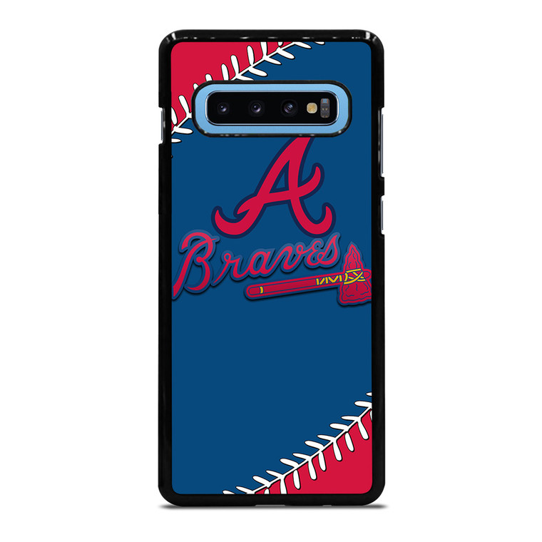 ATLANTA BRAVES ICON BALL BASEBALL Samsung Galaxy S10 Plus Case