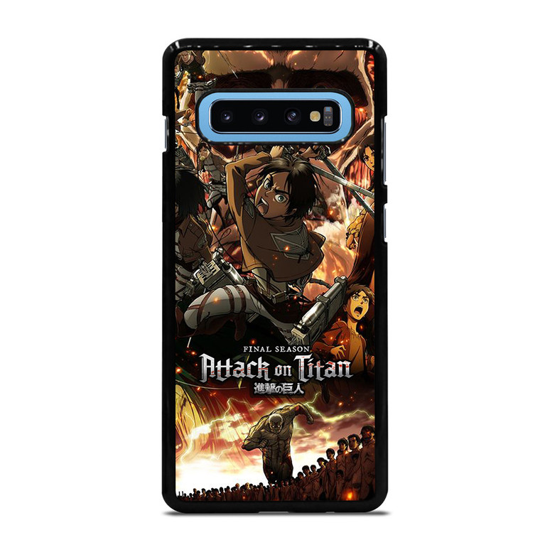 ATTACK ON TITAN ALL CHARACTER FINAL SEASON Samsung Galaxy S10 Plus Case