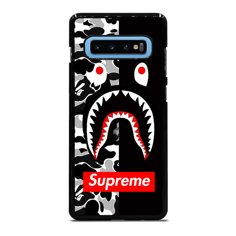 BAPE SHARK SUPREME CAMO BLACK Samsung Galaxy S10 Plus Case