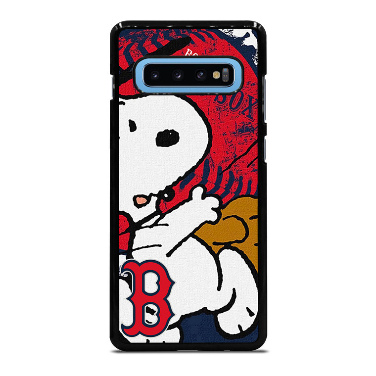 BOSTON RED SOX BASEBALL SNOOPY Samsung Galaxy S10 Plus Case