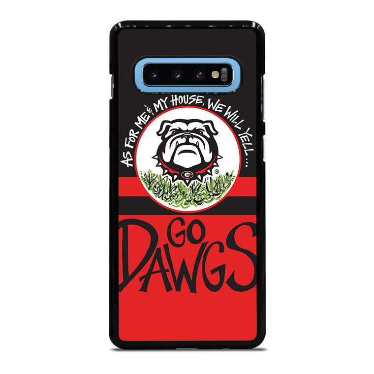 GEORGIA BULLDOGS DAWGS STRIP Samsung Galaxy S10 Plus Case