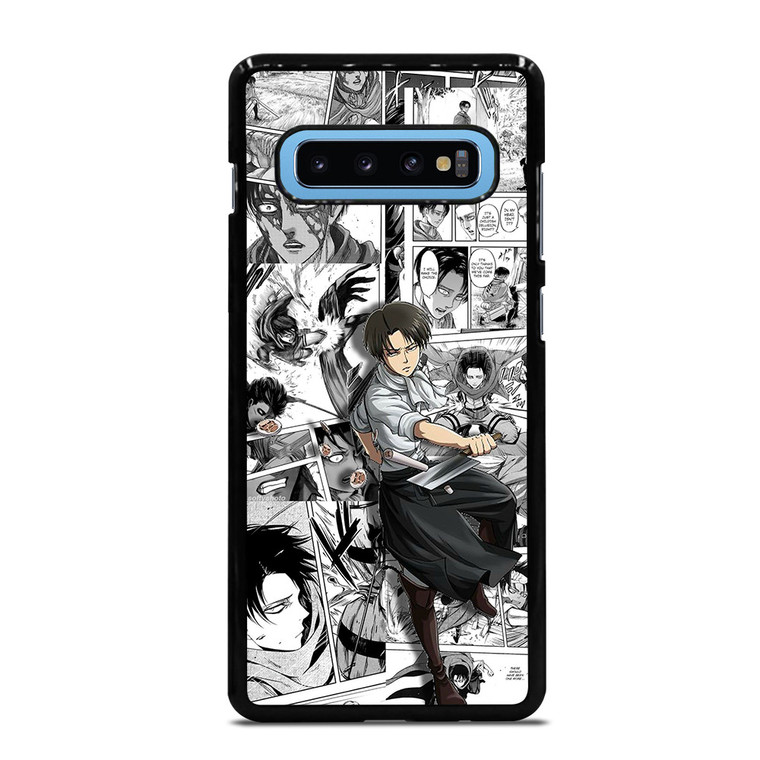 LEVI ACKERMAN ATTACK ON TITAN MANGA CARTOON Samsung Galaxy S10 Plus Case
