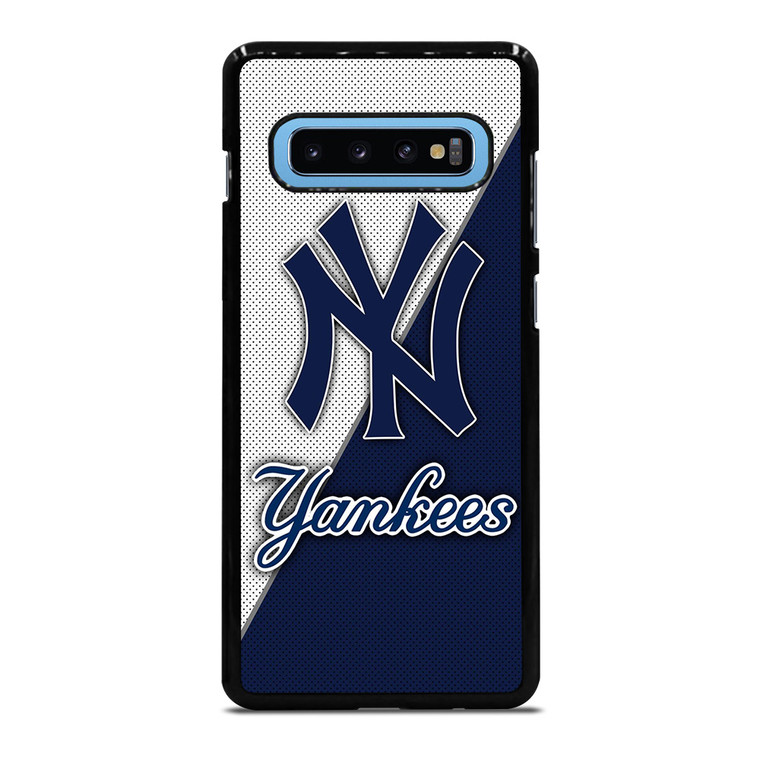NEW YORK YANKEES WHITE BLUE Samsung Galaxy S10 Plus Case