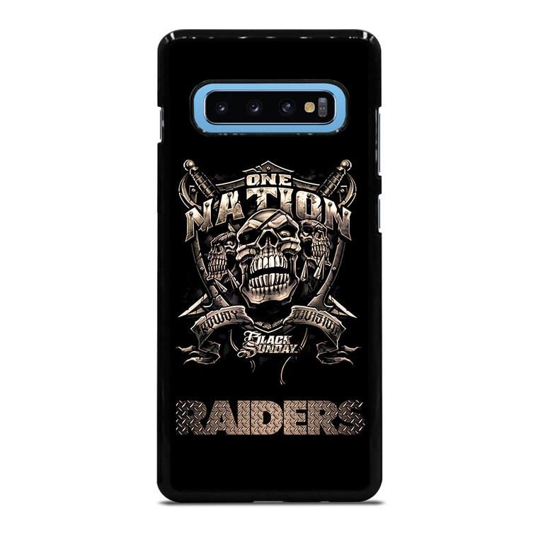 OAKLAND RAIDERS FOOTBALL ONE NATION Samsung Galaxy S10 Plus Case