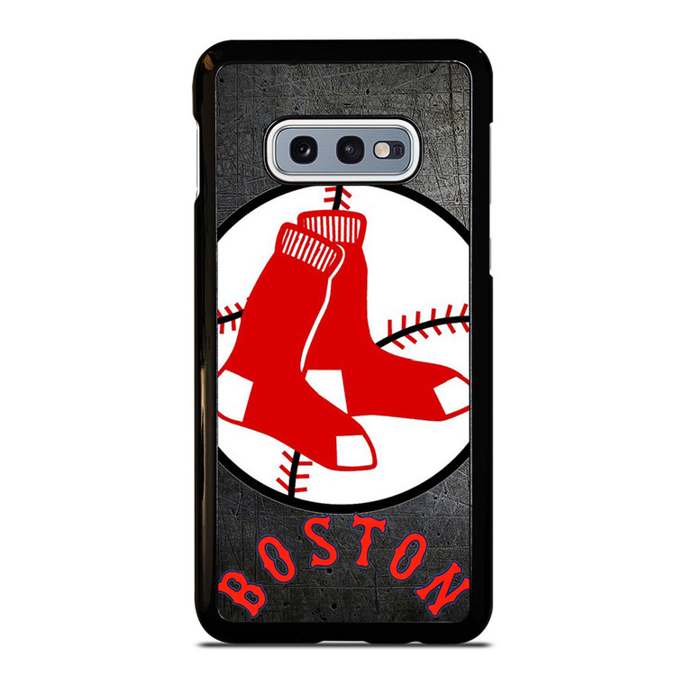 BOSTON RED SOX BASEBALL METAL LOGO Samsung Galaxy S10e Case