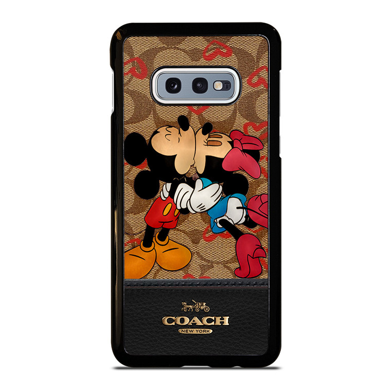 COACH NEW YORK BROWN MICKEY AND MINNIE MOUSE Samsung Galaxy S10e Case
