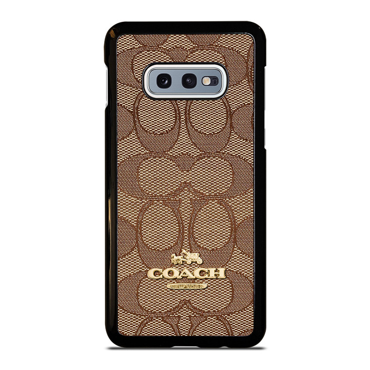 COACH NEW YORK PATTERN BROWN Samsung Galaxy S10e Case