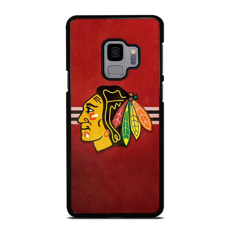 CHICAGO BLACK HAWKS RED LOGO Samsung Galaxy S9 Case