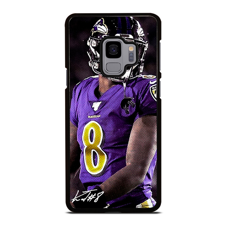 LAMAR JACKSON BALTIMORE RAVENS SIGNATURE Samsung Galaxy S9 Case