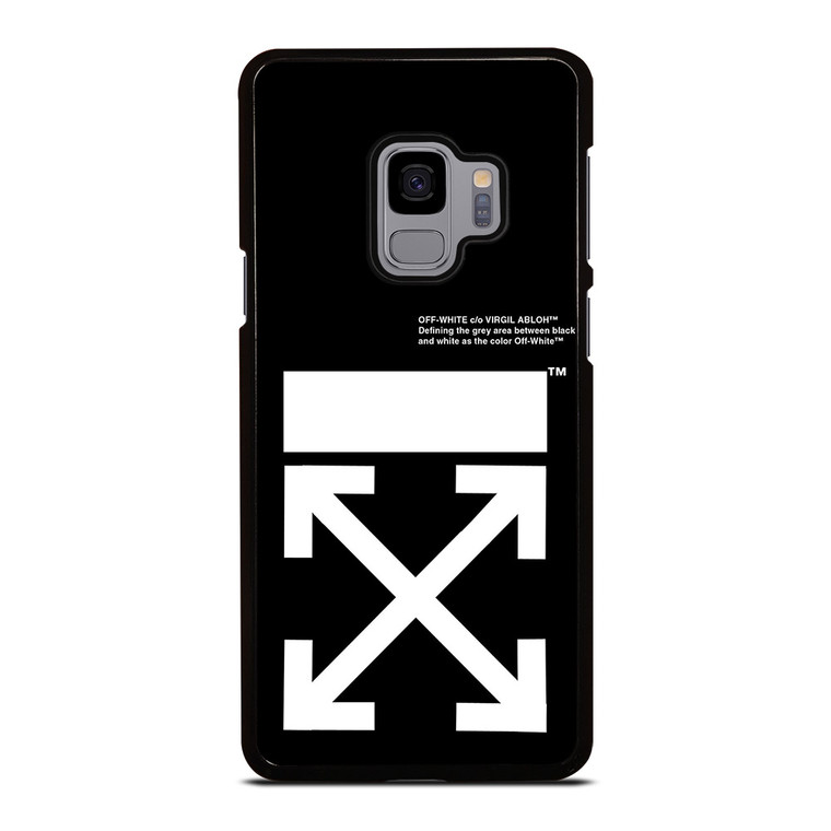 OFF WHITE BLACK WHITE Samsung Galaxy S9 Case