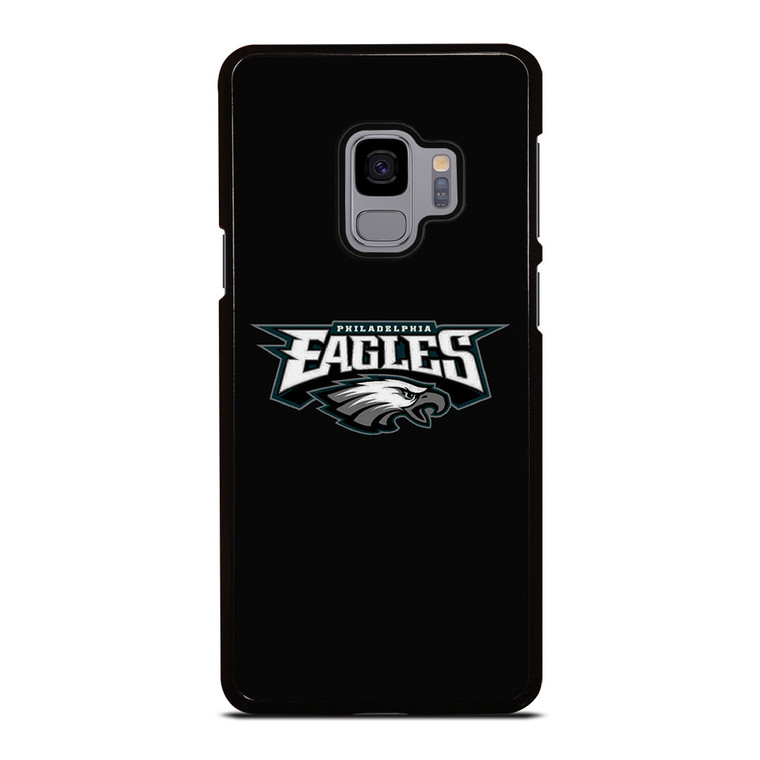 PHILADELPHIA EAGLES LOGO BLACK Samsung Galaxy S9 Case