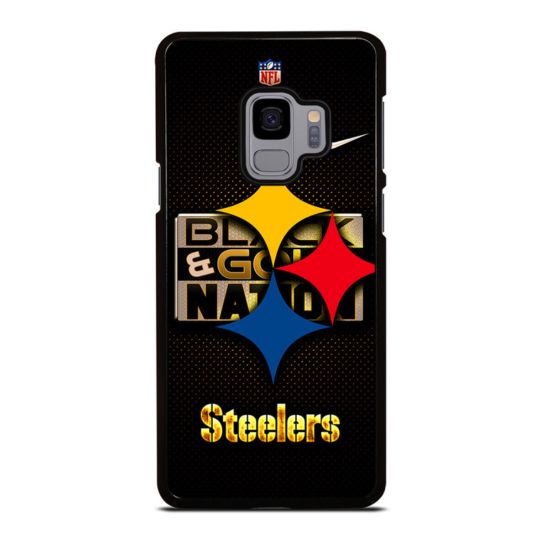 PITTSBURGH STEELERS BLACK AND GO NATION Samsung Galaxy S9 Case