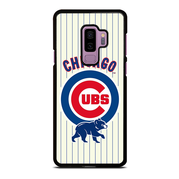 CHICAGO CUBS BASEBALL STRIPES LOGO Samsung Galaxy S9 Plus Case