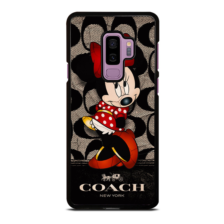 COACH NEW YORK BLACK MINNIE MOUSE Samsung Galaxy S9 Plus Case