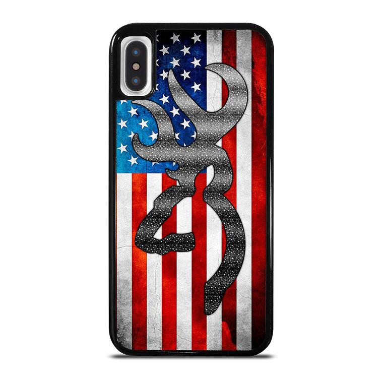 BROWNING CAMO AMERICAN FLAG iPhone X / XS Case BROWNING CAMO AMERICAN FLAG iPhone X / XS Case