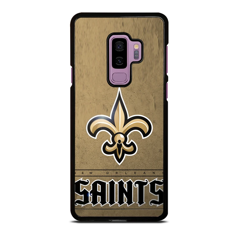 NEW ORLEANS SAINTS LOGO AND BACKGROUND Samsung Galaxy S9 Plus Case