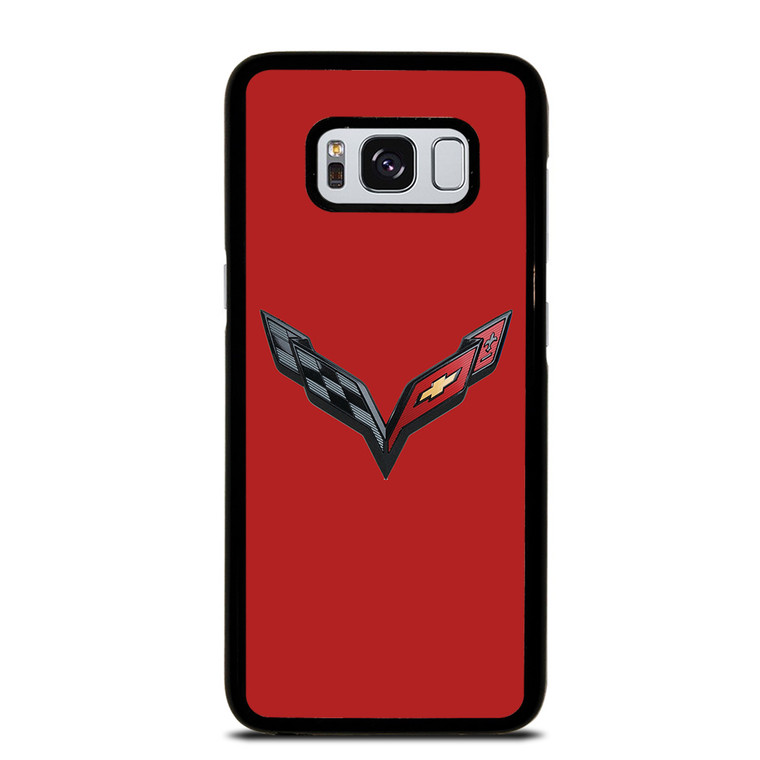 CORVETTE STINGRAY CHEVY RED Samsung Galaxy S8 Case