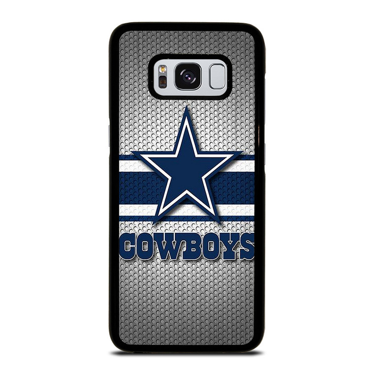 DALLAS COWBOYS NFL LOGO SILVER CARBON Samsung Galaxy S8 Case