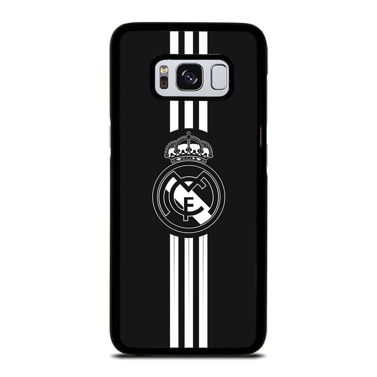 REAL MADRID FC LOGO BLACK WHITE Samsung Galaxy S8 Case