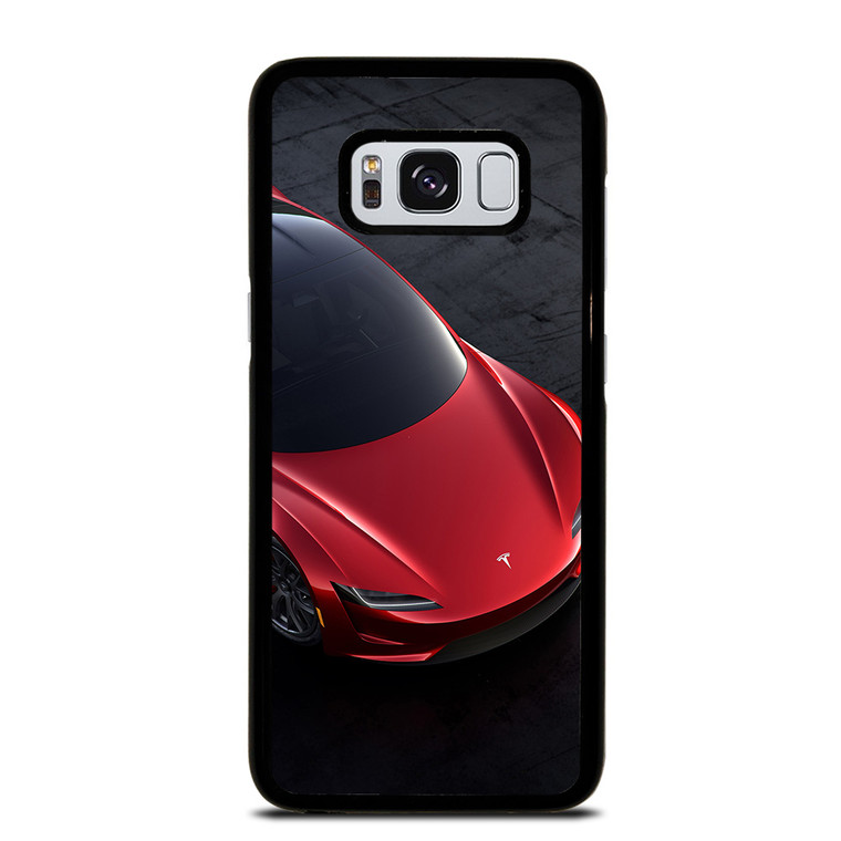 TESLA RED ELECTRIC CAR Samsung Galaxy S8 Case