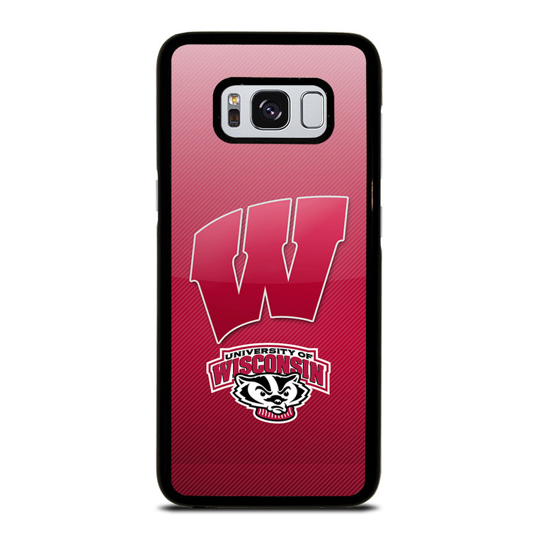 WISCONSIN BADGER LOGO UNIVERSITY FOOTBALL TEAM Samsung Galaxy S8 Case