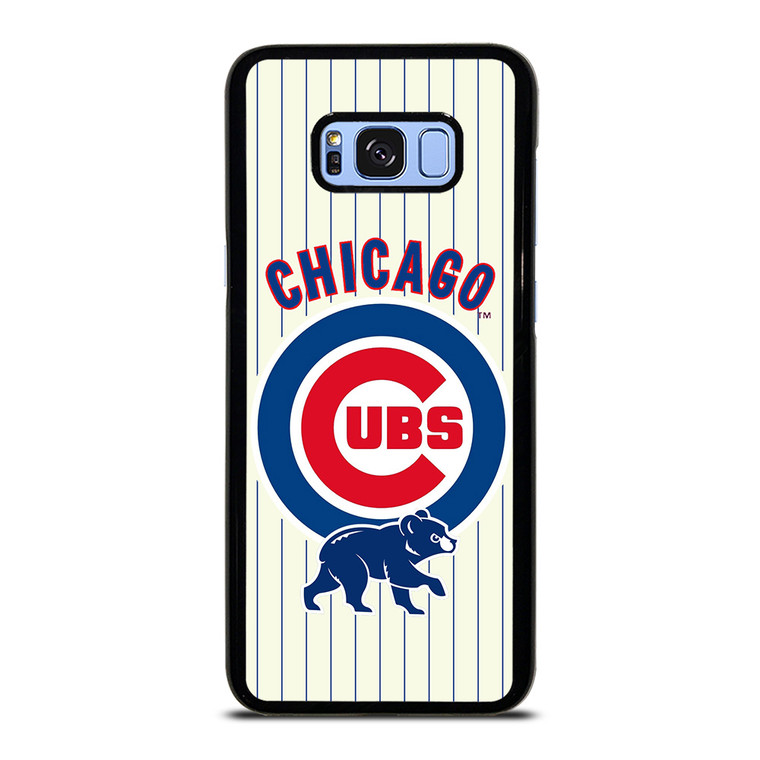 CHICAGO CUBS BASEBALL STRIPES LOGO Samsung Galaxy S8 Plus Case