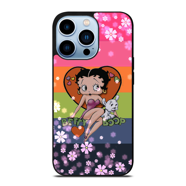 BETTY BOOP PINK FLOWER iPhone 13 Pro Max Case