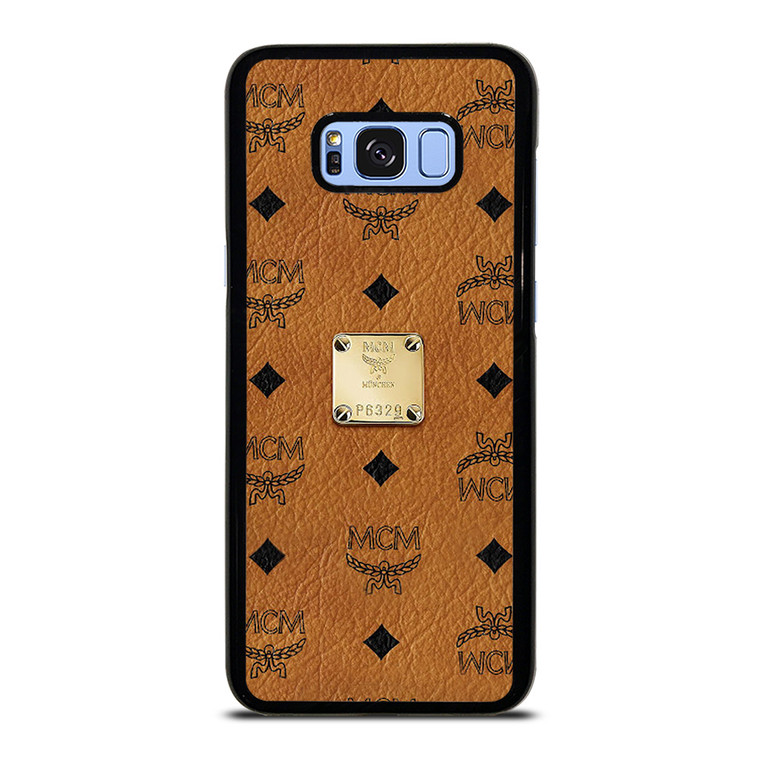 MCM WORLD WIDE BROWN LEATHER EMBLEM Samsung Galaxy S8 Plus Case