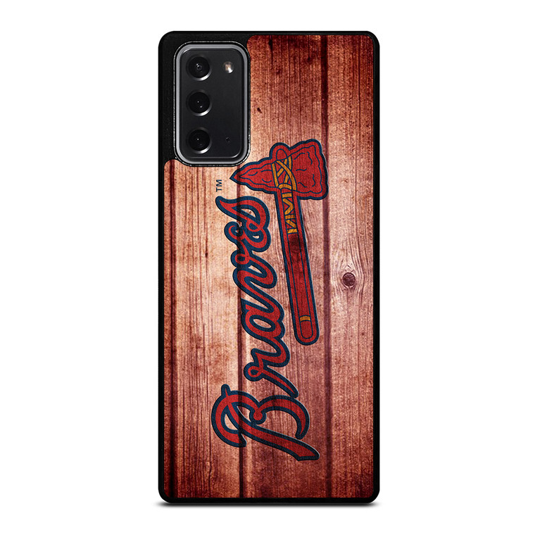 ATLANTA BRAVES BASEBALL WOOD Samsung Galaxy Note 20 Case