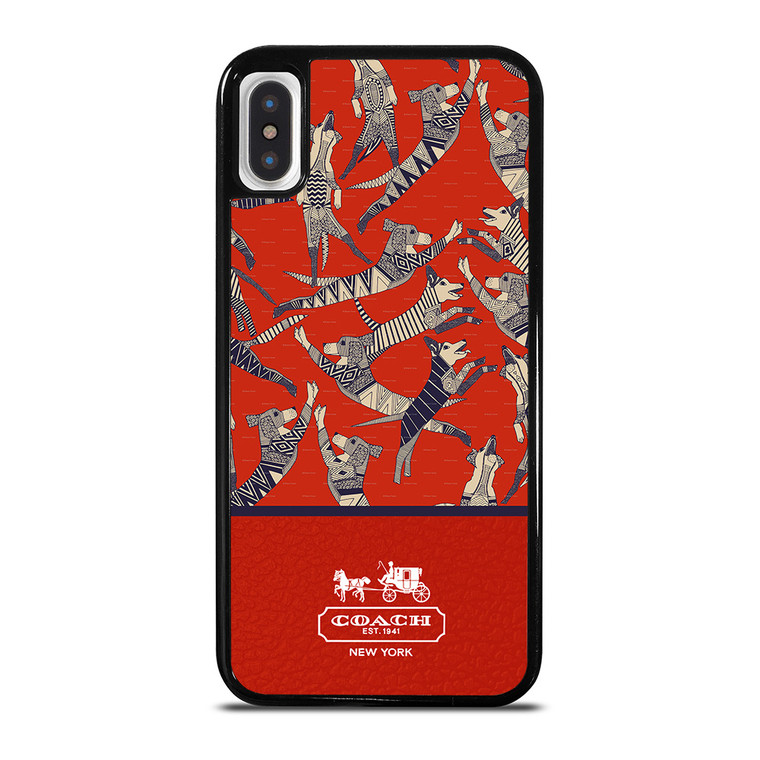 COACH NEW YORK DOG PARTY iPhone X / XS Case