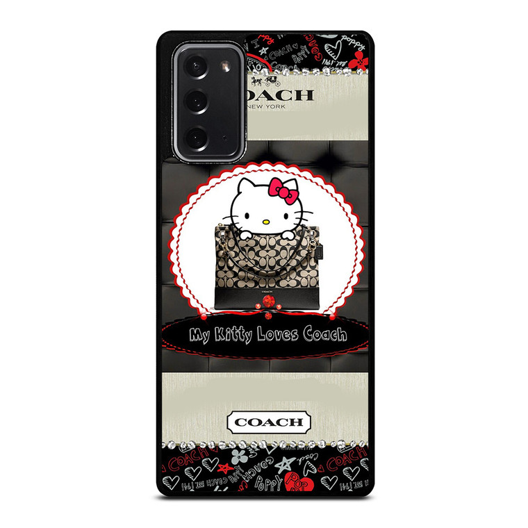 COACH NEW YORK HELLO KITTY BLACK Samsung Galaxy Note 20 Case