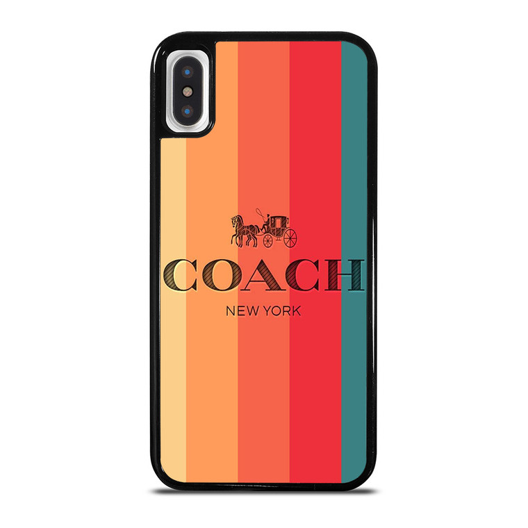 COACH NEW YORK STRIPES 2 iPhone X / XS Case