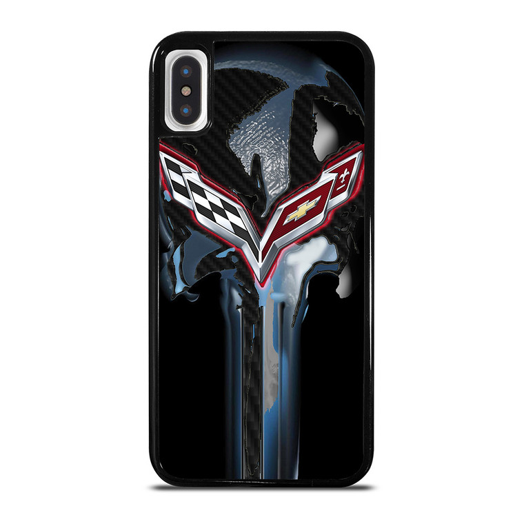 CORVETTE SKULL LOGO iPhone X / XS Case