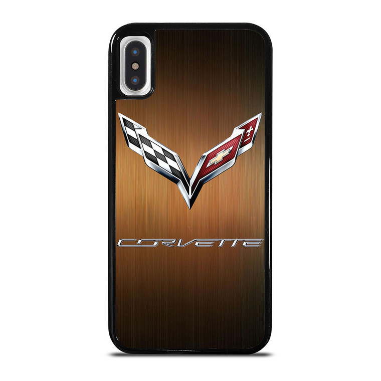 CORVETTE WOODEN LOGO iPhone X / XS Case