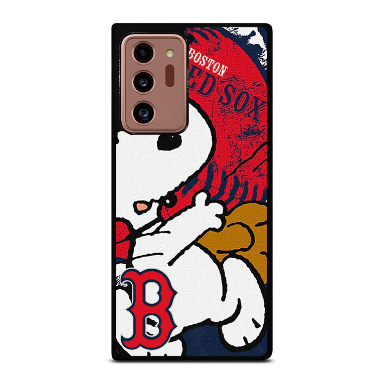 BOSTON RED SOX BASEBALL SNOOPY Samsung Galaxy Note 20 Ultra Case
