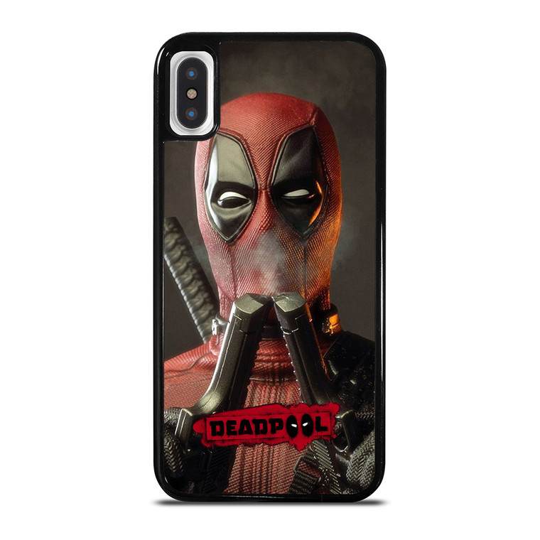 DEADPOLL POTRAIT DOUUBLE PISTOLS iPhone X / XS Case