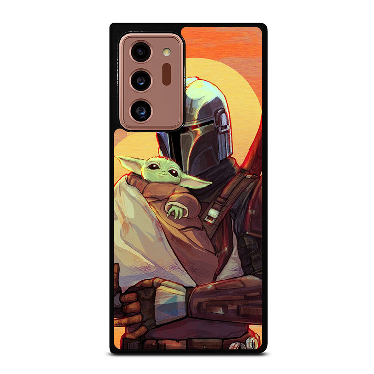 MANDALORIAN AND BABY YODA STAR WARS CARTOON Samsung Galaxy Note 20 Ultra Case